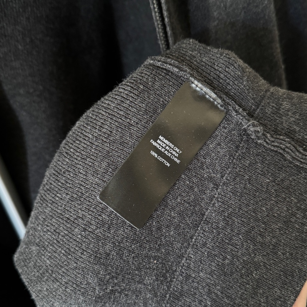 Members Only Charcoal Racer Zip-Up - Picture 6 of 7